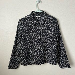 Ganni floral shirt jacket / blazer - size 38